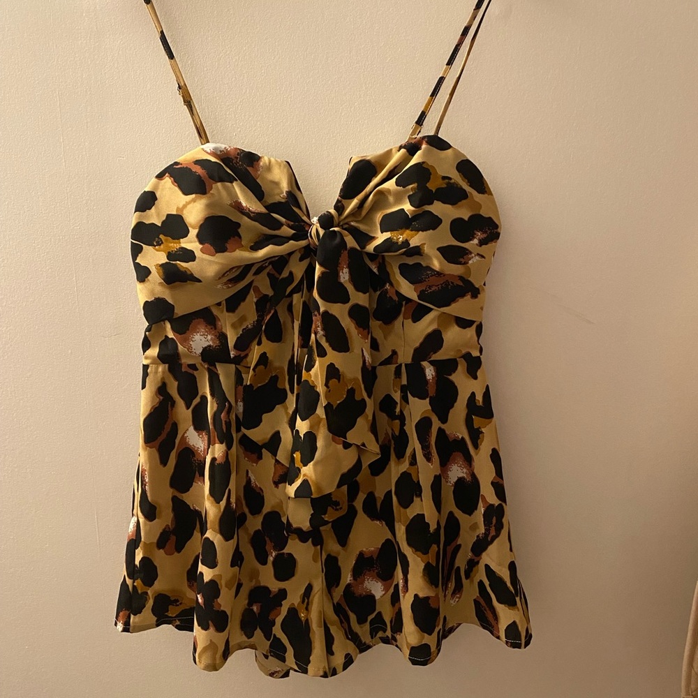 Kittenish Cheetah print romper